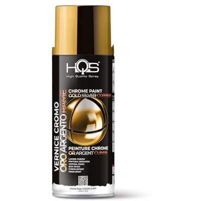 HQS High Quality Spray HQS Bombe aérosol de peinture Effets Chromes Miroir Decorative, Or - Publicité HQS High Quality Spray HQS Bombe aérosol de peinture Effets Chromes Miroir Decorative, Or - Publicité