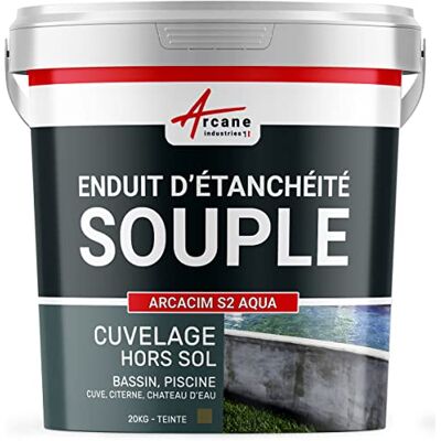 Arcane Industries Revêtement imperméabilisant flexible pour piscines - 20 kg - RAL 7013 - Réservoirs d'eau - Publicité Arcane Industries Revêtement imperméabilisant flexible pour piscines - 20 kg - RAL 7013 - Réservoirs d'eau - Publicité