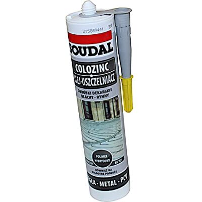 Soudal Colozinc Colle pour tôle de toiture 290 ml (gris foncé) - Publicité Soudal Colozinc Colle pour tôle de toiture 290 ml (gris foncé) - Publicité