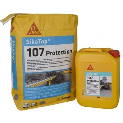 Sika Sikatop 107 Micro-Mortier Hydraulique - Blanc - 25kg - Protection - Publicité Sika Sikatop 107 Micro-Mortier Hydraulique - Blanc - 25kg - Protection - Publicité