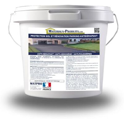 MATPRO Protection Sol & Rénovation Parking Revêtement Antidérapant, Anti-Kérosène & Anti-poussière Utilisation en Extérieur Noir 12Kg - Publicité MATPRO Protection Sol & Rénovation Parking Revêtement Antidérapant, Anti-Kérosène & Anti-poussière Utilisation en Extérieur Noir 12Kg - Publicité