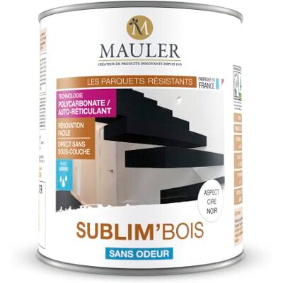 MAULER Sublim'Bois 1L Aspect Cire Blanc Relooker les vieux escaliers et les parquets usés sans décaper - Publicité MAULER Sublim'Bois 1L Aspect Cire Blanc Relooker les vieux escaliers et les parquets usés sans décaper - Publicité