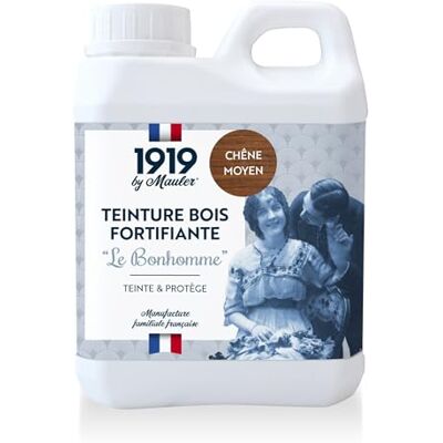 MAULER 1919 BY Teinture bois, meuble & parquet Le Bonhomme Chêne Moyen 2,5L Protège contre les taches grâce à un fond dur intégré - Publicité MAULER 1919 BY Teinture bois, meuble & parquet Le Bonhomme Chêne Moyen 2,5L Protège contre les taches grâce à un fond dur intégré - Publicité