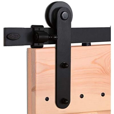CCJH 152cm/5FT Kit de Porte Coulissante Poulie De Rail Suspendu Système De Porte Coulissante Ensemble Complet pour Portes Intérieures Coulissantes - Publicité CCJH 152cm/5FT Kit de Porte Coulissante Poulie De Rail Suspendu Système De Porte Coulissante Ensemble Complet pour Portes Intérieures Coulissantes - Publicité