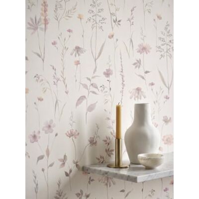 Newroom papier peint intissé fleuri crème rose motif nature chambre salon Fleurs sauvages effet aquarelle, fine structure verticale, décoration murale pour cuisine et entrée, retrait à sec - Publicité Newroom papier peint intissé fleuri crème rose motif nature chambre salon Fleurs sauvages effet aquarelle, fine structure verticale, décoration murale pour cuisine et entrée, retrait à sec - Publicité