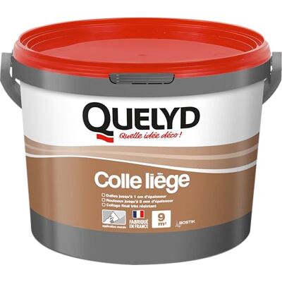 Quelyd Colle Liège Murale Pâte Dalles et Rouleaux Intérieur Pièces Non-Humides Application Murale Directe Pot de 3 kg - Publicité Quelyd Colle Liège Murale Pâte Dalles et Rouleaux Intérieur Pièces Non-Humides Application Murale Directe Pot de 3 kg - Publicité