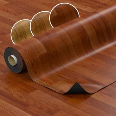 ANRO Revêtement de sol en PVC Vendu au mètre Aspect bois Revêtement de sol en vinyle pour cuisine, salon, salle de bain Antidérapant 140 cm de large Wengé 250 x 140 cm - Publicité ANRO Revêtement de sol en PVC Vendu au mètre Aspect bois Revêtement de sol en vinyle pour cuisine, salon, salle de bain Antidérapant 140 cm de large Wengé 250 x 140 cm - Publicité