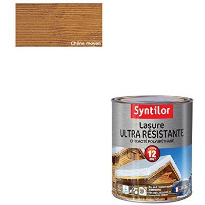 Syntilor Lasure Ultra Résistante 12 Ans Chêne Moyen Satiné 1L - Publicité Syntilor Lasure Ultra Résistante 12 Ans Chêne Moyen Satiné 1L - Publicité