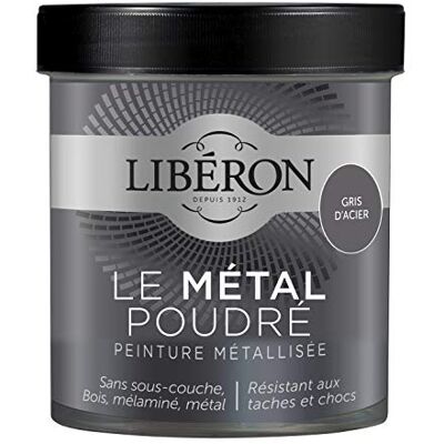 LIBERON - 111597 - Gris acier - Poudre métallique - Peinture - Publicité LIBERON - 111597 - Gris acier - Poudre métallique - Peinture - Publicité