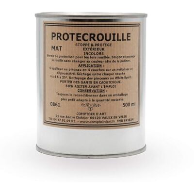 ART Vernis de Protection (0861) pour Métaux Ferreux Protection Contre La Corrosion Peinture De Protection Résistant à La Rouille Traitement Antirouille Finition (Mat, 500mL) - Publicité ART Vernis de Protection (0861) pour Métaux Ferreux Protection Contre La Corrosion Peinture De Protection Résistant à La Rouille Traitement Antirouille Finition (Mat, 500mL) - Publicité