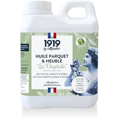 MAULER Huile parquet & meuble bois La Végétale Ultra Mat incolore 1L Protection tache, rayure, passage NF16640 Idéal parquet, escalier, plan de travail Manufacture depuis 1919 - Publicité MAULER Huile parquet & meuble bois La Végétale Ultra Mat incolore 1L Protection tache, rayure, passage NF16640 Idéal parquet, escalier, plan de travail Manufacture depuis 1919 - Publicité