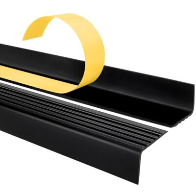 Garmin Nez de Marche PVC 40 x 25 mm Antidérapant Noir, 90 cm Protège-bord d'escalier autocollant, évite l'usure et les glissades, finition esthétique des marches - Publicité Garmin Nez de Marche PVC 40 x 25 mm Antidérapant Noir, 90 cm Protège-bord d'escalier autocollant, évite l'usure et les glissades, finition esthétique des marches - Publicité