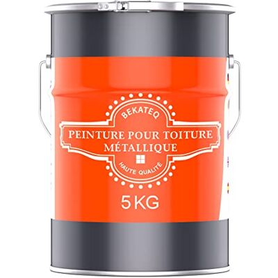 BEKATEQ LS-580 Peinture pour toitures métalliques 3 en 1, satinée 5L RAL7001 Gris argent I Peinture métal pour toitures en tôle, peinture de protection des métaux pour intérieur & extérieur - Publicité BEKATEQ LS-580 Peinture pour toitures métalliques 3 en 1, satinée 5L RAL7001 Gris argent I Peinture métal pour toitures en tôle, peinture de protection des métaux pour intérieur & extérieur - Publicité