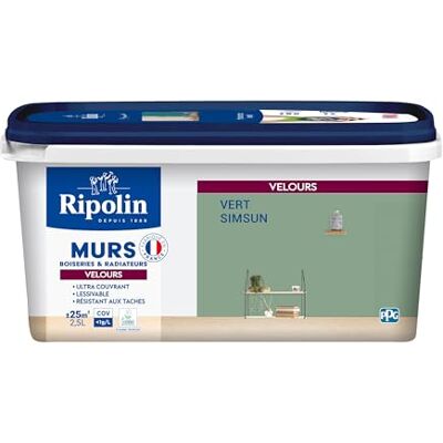 RIPOLIN Vert Mur Décoration & Radiateurs Peinture - Forte, Facile, Écologique - Publicité RIPOLIN Vert Mur Décoration & Radiateurs Peinture - Forte, Facile, Écologique - Publicité