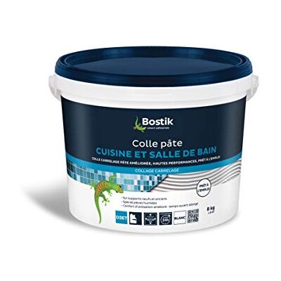 Colle à Carrelage Bostik - 8kg, Cuisine & Salle de bain, Forte adhérence - Publicité Colle à Carrelage Bostik - 8kg, Cuisine & Salle de bain, Forte adhérence - Publicité