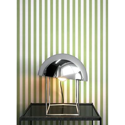 Newroom Papier Peint Intissé Vert Rayures Salon Maritime Moderne - Publicité Newroom Papier Peint Intissé Vert Rayures Salon Maritime Moderne - Publicité