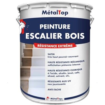 Metaltop Peinture Escalier Bois Gris agate RAL 7038-1 L Résistance extrême pour escaliers très sollicités, privés ou pros. Publicité Metaltop Peinture Escalier Bois Gris agate RAL 7038-1 L Résistance extrême pour escaliers très sollicités, privés ou pros. Publicité