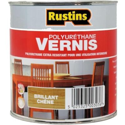 Rustins Rustin's Vernis brillant polyuréthane pour bois intérieur Chêne 1L 14 m² - Publicité Rustins Rustin's Vernis brillant polyuréthane pour bois intérieur Chêne 1L 14 m² - Publicité