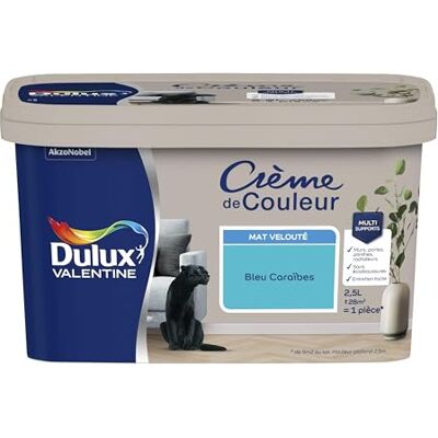 Dulux Valentine Peinture Bleu Caraïbes Mat - Peinture - Publicité Dulux Valentine Peinture Bleu Caraïbes Mat - Peinture - Publicité