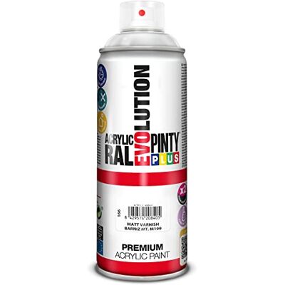 PINTY PLUS Pinty NVS166 Evolution Bombe 400 ml vernis Mat Acrylique - Publicité PINTY PLUS Pinty NVS166 Evolution Bombe 400 ml vernis Mat Acrylique - Publicité