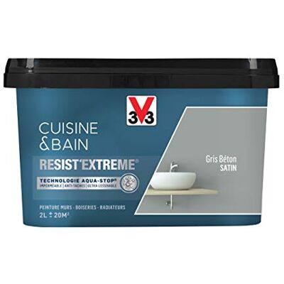 V33 - Resist Extreme - Gris Béton - Satin - Paint - Publicité V33 - Resist Extreme - Gris Béton - Satin - Paint - Publicité