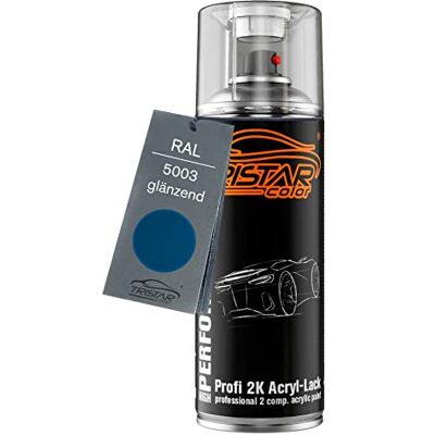 TRISTARcolor RAL 5003 Saphirblau brillant Bombe de peinture acrylique 2K aérosol peinture à vaporiser peinture à pulvériser 400 ml séchage rapide - Publicité TRISTARcolor RAL 5003 Saphirblau brillant Bombe de peinture acrylique 2K aérosol peinture à vaporiser peinture à pulvériser 400 ml séchage rapide - Publicité