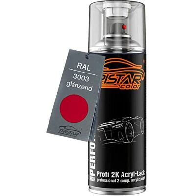 TRISTARcolor RAL 3003 Rubinrot brillant Bombe de peinture acrylique 2K aérosol peinture à vaporiser peinture à pulvériser 400 ml séchage rapide - Publicité TRISTARcolor RAL 3003 Rubinrot brillant Bombe de peinture acrylique 2K aérosol peinture à vaporiser peinture à pulvériser 400 ml séchage rapide - Publicité