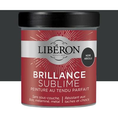 Libéron Peinture Brillance Sublime Noir absolu 0,5 L - Publicité Libéron Peinture Brillance Sublime Noir absolu 0,5 L - Publicité