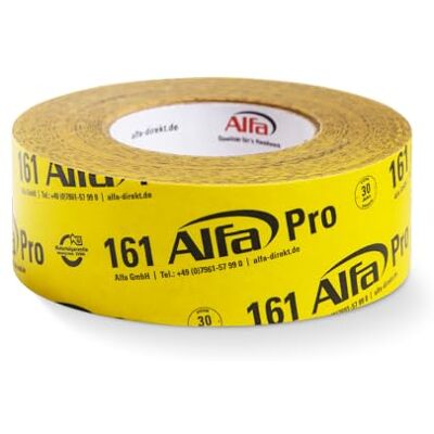 Alfa 161 Pro» Ruban adhésif en papier haute performance, 1 pièce, 50 mm x 40m, ultra fixant à usage intérieur - Publicité Alfa 161 Pro» Ruban adhésif en papier haute performance, 1 pièce, 50 mm x 40m, ultra fixant à usage intérieur - Publicité