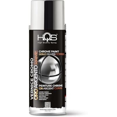 HQS High Quality Spray HQS Bombe aérosol de peinture Effets Chromes Miroir Decorative, Argent - Publicité HQS High Quality Spray HQS Bombe aérosol de peinture Effets Chromes Miroir Decorative, Argent - Publicité