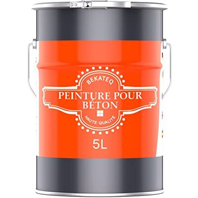 BEKATEQ BE-700 Peinture pour Béton Gris Platine 5L I Revêtement Sol pour l'Extérieur et l'Intérieur I Scellant Béton Résistant à l'Abrasion pour l'Atelier, le Sous-sol, le Garage - Publicité BEKATEQ BE-700 Peinture pour Béton Gris Platine 5L I Revêtement Sol pour l'Extérieur et l'Intérieur I Scellant Béton Résistant à l'Abrasion pour l'Atelier, le Sous-sol, le Garage - Publicité