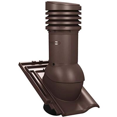 Parotec Cheminée de ventilation DN 125 mm passive pour tuiles Koramic L15 Marron RAL 8017, pour tuile L-15 (Langenzenn) - Publicité Parotec Cheminée de ventilation DN 125 mm passive pour tuiles Koramic L15 Marron RAL 8017, pour tuile L-15 (Langenzenn) - Publicité