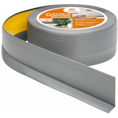 Garmin Plinthe Souple en PVC 50 x 20 mm Autoadhésive Gris, 10 m Bande de finition en PVC avec fraisages, décorative, résistante aux UV, pour cuisine, salle de bain, mur & sol - Publicité Garmin Plinthe Souple en PVC 50 x 20 mm Autoadhésive Gris, 10 m Bande de finition en PVC avec fraisages, décorative, résistante aux UV, pour cuisine, salle de bain, mur & sol - Publicité