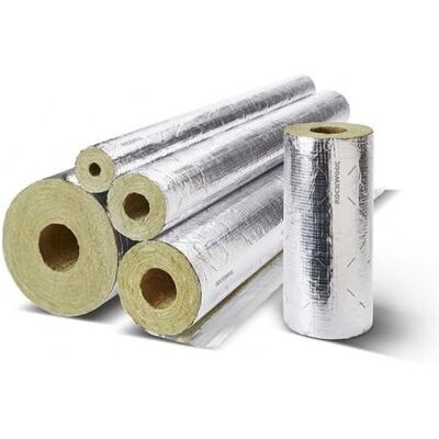 Rockwool 800 WLG 0,035 Tuyau d'isolation en aluminium laminé en laine de roche, dimensions : 35 x 20-1 m - Publicité Rockwool 800 WLG 0,035 Tuyau d'isolation en aluminium laminé en laine de roche, dimensions : 35 x 20-1 m - Publicité