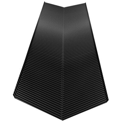 Parotec Noue de Toit nervurée transversale 0,5m x 2m (2000 mm) Couloir de noue alu gaufré, Bande de noue Aluminium étanche, Évacuation d'eau de toiture (Noir) - Publicité Parotec Noue de Toit nervurée transversale 0,5m x 2m (2000 mm) Couloir de noue alu gaufré, Bande de noue Aluminium étanche, Évacuation d'eau de toiture (Noir) - Publicité
