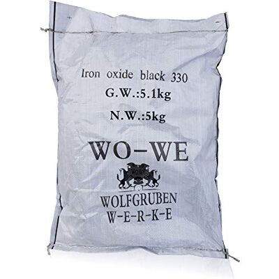 WO-WE Pigment oxyde de fer W120 Colorant pour béton, ciment, enduit Noir 10Kg - Publicité WO-WE Pigment oxyde de fer W120 Colorant pour béton, ciment, enduit Noir 10Kg - Publicité