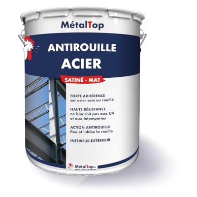 Metaltop Antirouille Acier Gris fenêtre RAL 7040-1 L Sous-couche de protection contre la corrosion pour fer et métal brut - Publicité Metaltop Antirouille Acier Gris fenêtre RAL 7040-1 L Sous-couche de protection contre la corrosion pour fer et métal brut - Publicité
