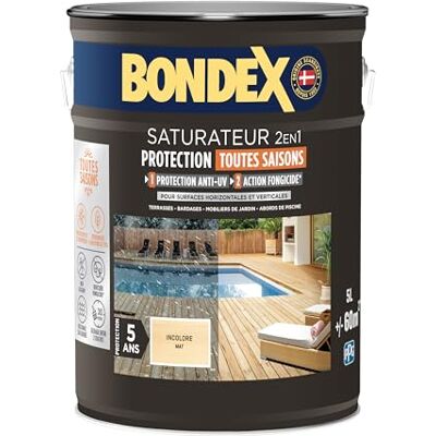 BONDEX Saturateur Imperméable Mat pour Terrasse en Bois - Protège & Embellit - 441368 - Publicité BONDEX Saturateur Imperméable Mat pour Terrasse en Bois - Protège & Embellit - 441368 - Publicité