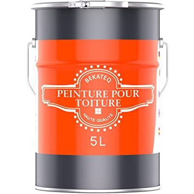 BEKATEQ BE-510 Peinture pour toiture 5L Rouge rustique I Revêtement de toiture satinée pour toitures en tuiles, ardoise, ciment, tôle, béton, bois I Hydrofuge, résistant aux UV et aux intempéries - Publicité BEKATEQ BE-510 Peinture pour toiture 5L Rouge rustique I Revêtement de toiture satinée pour toitures en tuiles, ardoise, ciment, tôle, béton, bois I Hydrofuge, résistant aux UV et aux intempéries - Publicité