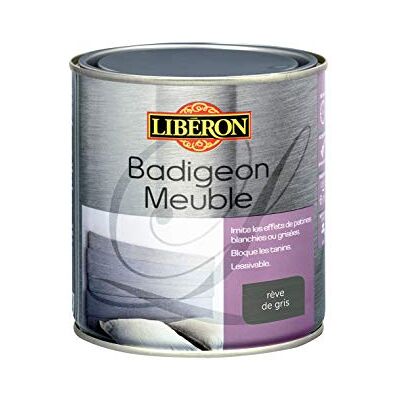 Libéron LIBERON Badigeon meuble, Rêve de gris mat, 0,5L - Publicité Libéron LIBERON Badigeon meuble, Rêve de gris mat, 0,5L - Publicité