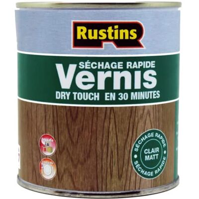 Rustins Vernis intérieur mat incolore à séchage rapide 1 Litre AVMC1000FR - Publicité Rustins Vernis intérieur mat incolore à séchage rapide 1 Litre AVMC1000FR - Publicité