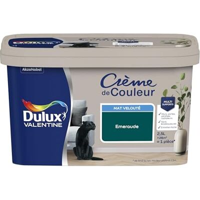 Peinture Intérieure Satinée Émeraude Dulux Valentine - Peinture - Publicité Peinture Intérieure Satinée Émeraude Dulux Valentine - Peinture - Publicité