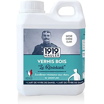 MAULER Vernis Bois Meuble & Boiserie Le Résistant Chêne Clair 0,5L - Publicité MAULER Vernis Bois Meuble & Boiserie Le Résistant Chêne Clair 0,5L - Publicité