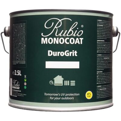 Rubio Monocoat Saturateur bois d'extérieur DuroGrit, Teinture & Scellant Sutton Grey 1 couche, protection UV pour terrasses, clôtures & meubles Échantillon 2,5L - Publicité Rubio Monocoat Saturateur bois d'extérieur DuroGrit, Teinture & Scellant Sutton Grey 1 couche, protection UV pour terrasses, clôtures & meubles Échantillon 2,5L - Publicité