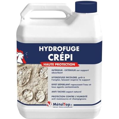Metaltop Métaltop Hydrofuge Crepi 1 L Protège durablement les crépi poreux contre l'humidité et les taches - Publicité Metaltop Métaltop Hydrofuge Crepi 1 L Protège durablement les crépi poreux contre l'humidité et les taches - Publicité
