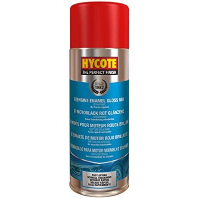 Hycote Peinture émaillée pour Moteur à séchage Rapide, Rouge, 400 ML - Publicité Hycote Peinture émaillée pour Moteur à séchage Rapide, Rouge, 400 ML - Publicité
