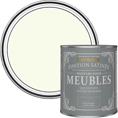 Rust-Oleum Peinture Blanche pour Meubles, Finition Satinée Fleur de Pommier 750ml - Publicité Rust-Oleum Peinture Blanche pour Meubles, Finition Satinée Fleur de Pommier 750ml - Publicité