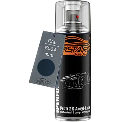 TRISTARcolor RAL 5004 Schwarzblau mat, bombe de peinture acrylique 2K bombe aérosol 400 ml, à séchage rapide - Publicité TRISTARcolor RAL 5004 Schwarzblau mat, bombe de peinture acrylique 2K bombe aérosol 400 ml, à séchage rapide - Publicité