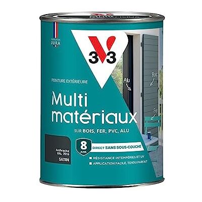 V33 Peinture extérieure Multi-matériaux, Anthracite satin 1,5L - Publicité V33 Peinture extérieure Multi-matériaux, Anthracite satin 1,5L - Publicité
