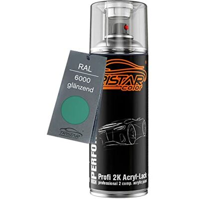 TRISTARcolor RAL 6000 Patinagrün brillant Bombe de peinture acrylique 2K aérosol peinture à vaporiser peinture à pulvériser 400 ml séchage rapide - Publicité TRISTARcolor RAL 6000 Patinagrün brillant Bombe de peinture acrylique 2K aérosol peinture à vaporiser peinture à pulvériser 400 ml séchage rapide - Publicité